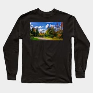 Dirt Road on a Sunny Autumn Day Long Sleeve T-Shirt